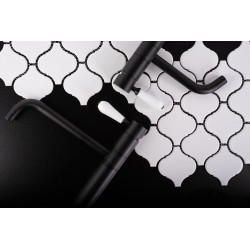 Bateria umywalkowa Rea Serra czarna wysoka