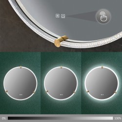 LUSTRO ŚCIENNE LED Z RAMĄ 60cm 106