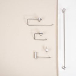 Wieszak łazienkowy jednoramienny 9710 Prism Nikiel Szczotkowany