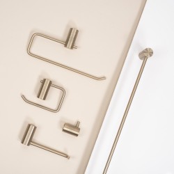 Wieszak łazienkowy jednoramienny 9710 Prism Złoto Szczotkowane