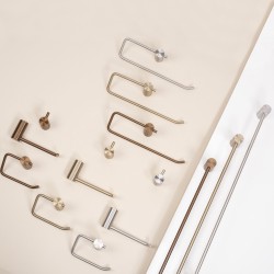 Wieszak łazienkowy jednoramienny 9710 Prism Złoto Szczotkowane