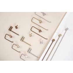 Wieszak łazienkowy jednoramienny 9710 Prism Złoto Szczotkowane