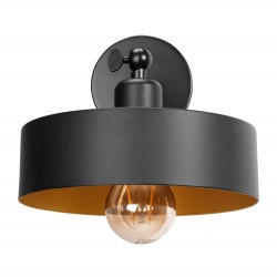 LAMPA ŚCIENNA KINKIET APP1332-1W BLACK GOLD