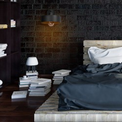 LAMPA ŚCIENNA KINKIET APP1332-1W BLACK GOLD