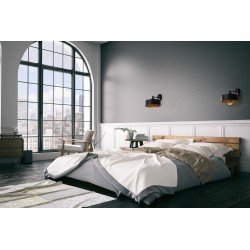 LAMPA ŚCIENNA KINKIET APP1332-1W BLACK GOLD