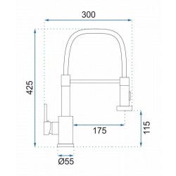 Bateria Kuchenna REA Colin Miedź Szczotkowana