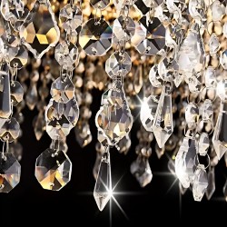 LAMPA SUFITOWA WISZĄCA LED APP1730-1CP Złota 40cm