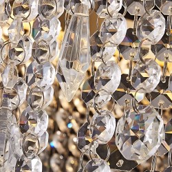 LAMPA SUFITOWA WISZĄCA LED APP1730-1CP Złota 40cm