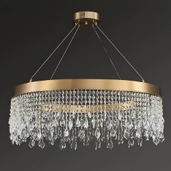 LAMPA SUFITOWA WISZĄCA LED APP1730-1CP Złota 40cm