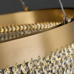 LAMPA SUFITOWA WISZĄCA LED APP1730-1CP Złota 40cm