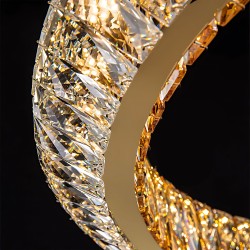 LAMPA SUFITOWA WISZĄCA LED APP1768-CP Złota 60cm