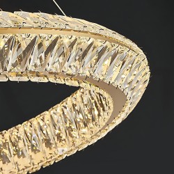 LAMPA SUFITOWA WISZĄCA LED APP1768-CP Złota 60cm