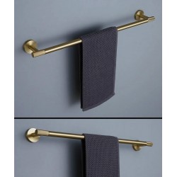 Wieszak łazienkowy jednoramienny 6603 Modern Złoty Szczotkowany