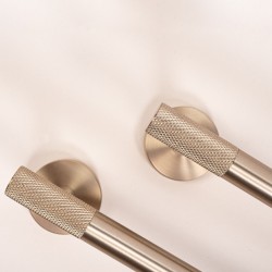 Wieszak łazienkowy jednoramienny 6610a Modern Złoty Szczotkowany