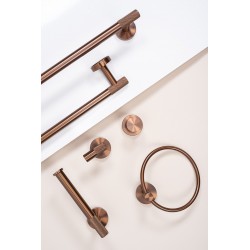 Wieszak łazienkowy jednoramienny 6610a Modern Miedź Szczotkowana