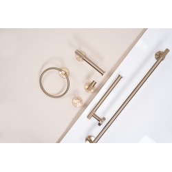 Wieszak łazienkowy RING 6610 Modern Złoty Szczotkowany