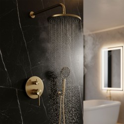 Zestaw natryskowy podtynkowy Rea Foster Złoty Szczotkowany + BOX