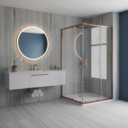 Kabina prysznicowa Rea City 80x100 Miedź Szczotkowana