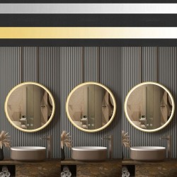 LUSTRO ŚCIENNE LED 90cm MMJ Złote