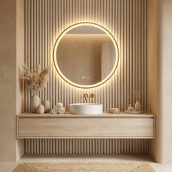 LUSTRO ŚCIENNE LED 60cm MMJ Złote