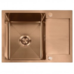 Zlewozmywak stalowy REA Paul Miedź szczotkowana