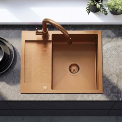 Zlewozmywak stalowy REA Paul Miedź szczotkowana