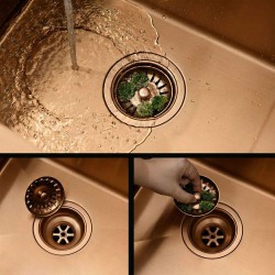 Zlewozmywak stalowy REA Paul Miedź szczotkowana