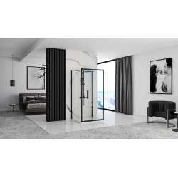 Kabina Prysznicowa Przyścienna Rapid Fold Black