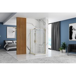 Kabina prysznicowa Rea Punto 80x80 Złota