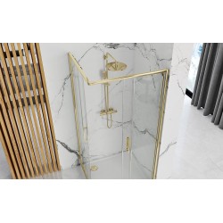 Kabina prysznicowa Rea Punto 80x80 Złota