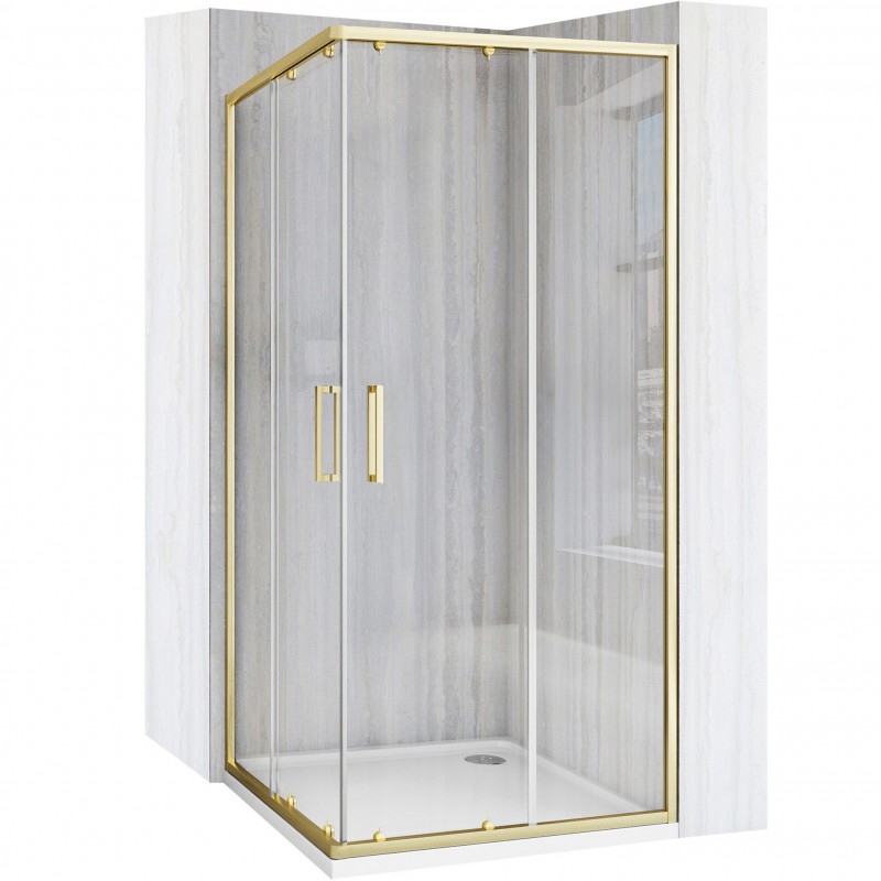 Kabina prysznicowa Rea City 90x90 Złota Szczotkowana