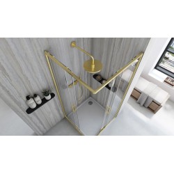 Kabina prysznicowa Rea City 90x90 Złota Szczotkowana