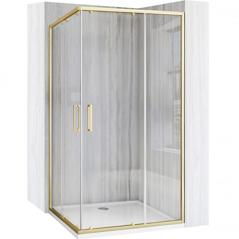 Kabina prysznicowa Rea City 80x100 Złota Szczotkowana