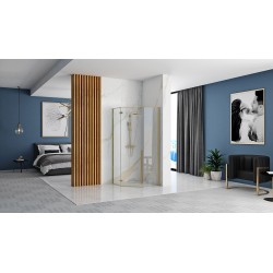 Kabina Prysznicowa Rea DIAMOND 90x90 Złota Szczotkowana