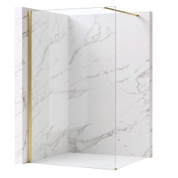 Kabina prysznicowa Walk-In Rea Flexi Transparent / Brush Gold 100