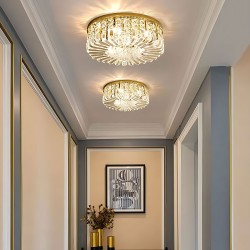 LAMPA KRYSZTAŁOWA PLAFON APP1728-6C 50 cm ZŁOTA