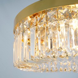 LAMPA KRYSZTAŁOWA PLAFON APP1728-6C 50 cm ZŁOTA