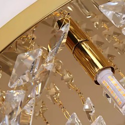 LAMPA KRYSZTAŁOWA PLAFON APP1728-6C 50 cm ZŁOTA