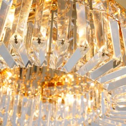 LAMPA KRYSZTAŁOWA PLAFON APP1728-6C 50 cm ZŁOTA