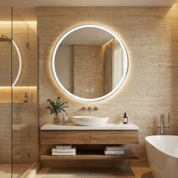 LUSTRO ŚCIENNE LED 60cm MMJ stal szczotkowana