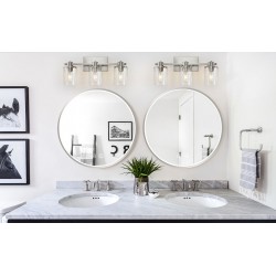 LUSTRO ŚCIENNE LED 60cm MMJ stal szczotkowana