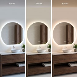 Lustro ścienne LED 80cm Fabio