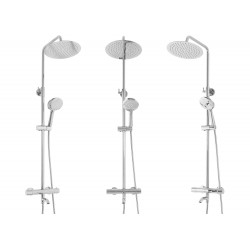 Zestaw Prysznicowy Natryskowy Z Termostatem Rea Lungo Chrom