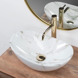 Umywalka Nablatowa REA Royal Mini Aiax Shiny