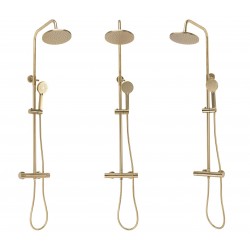 ZESTAW PRYSZNICOWY Z TERMOSTATEM Rea PAROT Złoty Szczotkowany