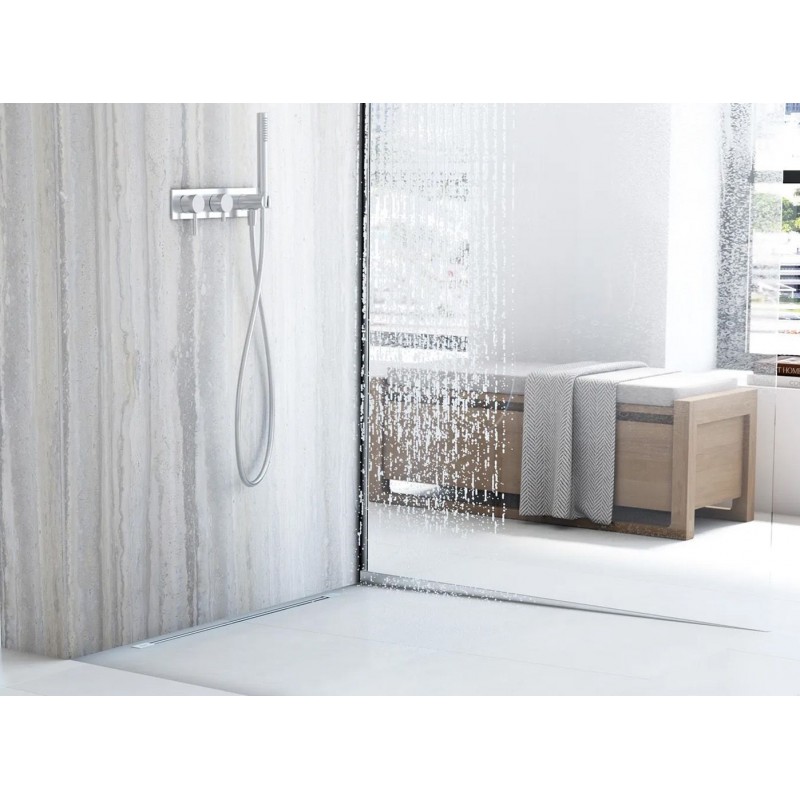 Listwa Spadkowa Brodzikowa 140cm Nikiel Szczotkowany