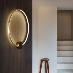 LAMPA ŚCIENNA KINKIET LED APP1388-CW OLD GOLD 40cm