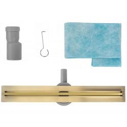 Odpływ Liniowy Rea Neox Slim Pro Złoty 80