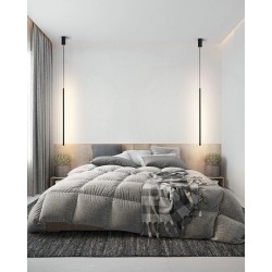 LAMPA SUFITOWA WISZĄCA LED APP1413-C BLACK 100cm