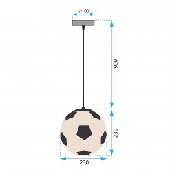 LAMPA SUFITOWA WISZĄCA APP1287-1CP